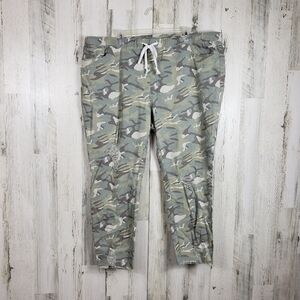 Royalty for me camo distressed raw hem jeans plus size 3X